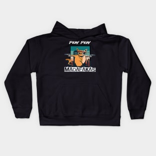 pew-pew-madafakas-manuel Kids Hoodie